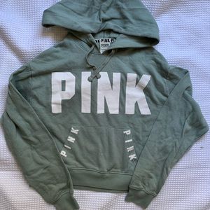 VS Pink cropped hoodie